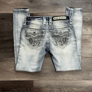 Rock Revival Light Wash Denim Jeans 24x25